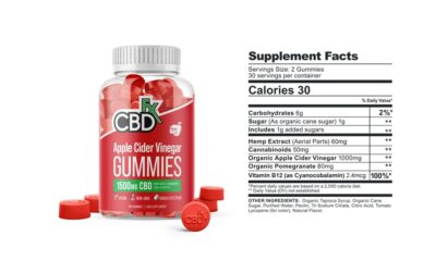 CBDFX CBD Apple Cider Vinegar Gummies