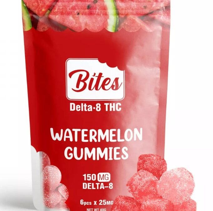 Delta-8 Bites – Watermelon Gummies – 150mg
