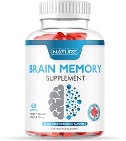 Built by Nature Brain Memory Supplement Gummies with Phosphatidylserine