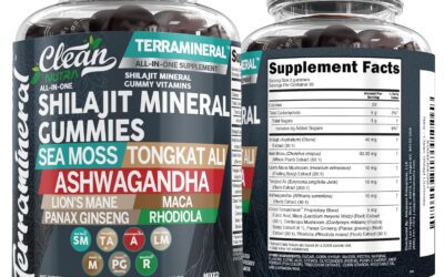 Shilajit Gummies with Irish Sea Moss, Tongkat Ali Ashwagandha, Lion’s Mane, MACA Panax Ginseng Rhodiola and Cordyceps